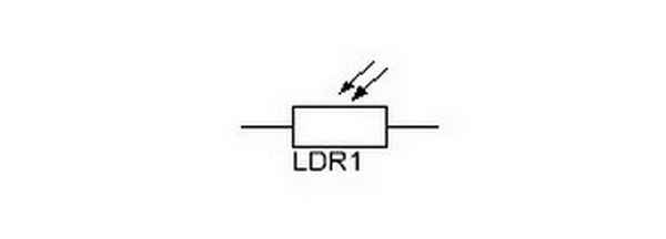 Фоторезистор - обозначение на схемах