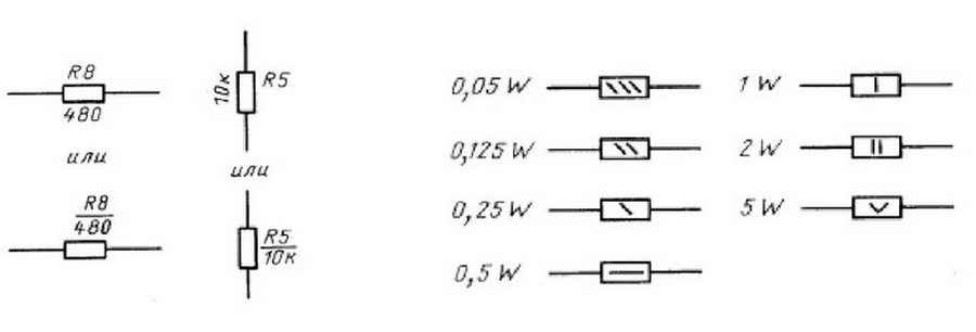 Как обозначаются резисторы на схемах