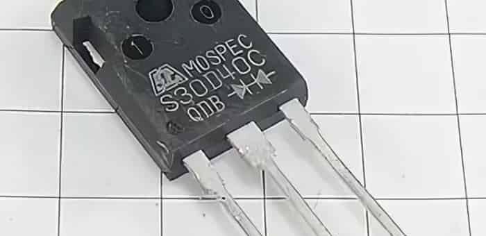 MOSPEC S30D45CS или диод Шоттки для повышения надёжности